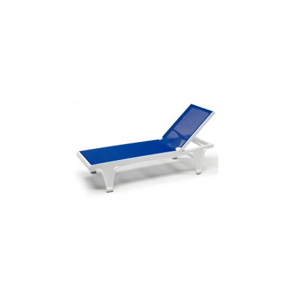 Шезлонг Tahiti White Blue