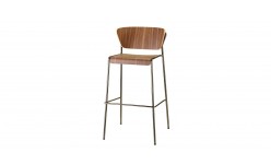 Барний стілець Lisa Wood 2854 Nickel Walnut