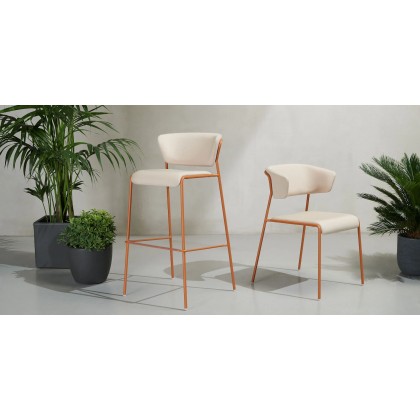 Барний стілець Lisa Waterproof 2862 Terracotta Beige