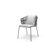 Крісло з подушкою Lisa Filò Nest 2899 Antracite Ice
