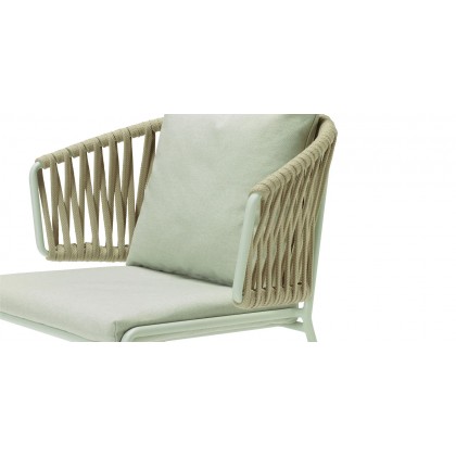 Крісло з подушкою Lisa Filò Nest Sage Green Sand Green