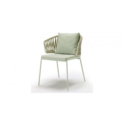 Крісло з подушкою Lisa Filò Nest Sage Green Sand Green
