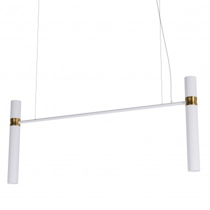 Світильник Tube chandelier арт. 5299 (білий/золотий 120см)