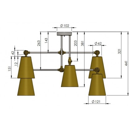 Люстра "Sia V6"