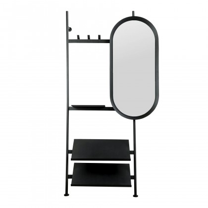 Вішалка настінна з дзеркалом Entry Kit5 1910*970 Black
