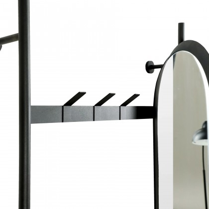 Вішалка настінна з дзеркалом Entry Kit5 1910*970 Black