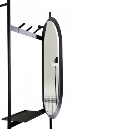 Вішалка настінна з дзеркалом Entry Kit5 1910*970 Black