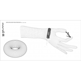 Дизайнерские обои Hands polygon BW by Yevhenii Litvinenko