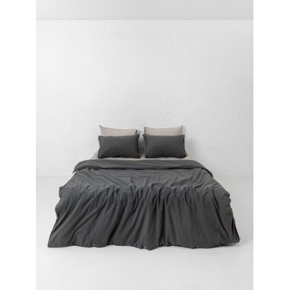 Комплект белья из вареного хлопка Leglo Mix Grey-Slate