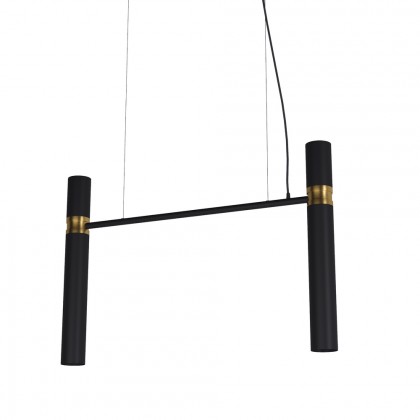 Світильник Tube chandelier арт. 5299  (чорно/золотий 100см)