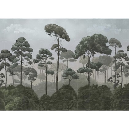 Безшовні фотошпалери Oil forest