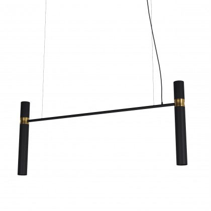 Светильник Tube chandelier арт. 5299  (чёрный/золотой 120см)