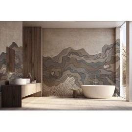 Обои для ванной комнати loft
