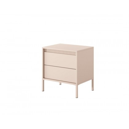 Тумба прикроватная Perfect Home Сенсо / Senso 2S/53 с 2 ящиками Беж