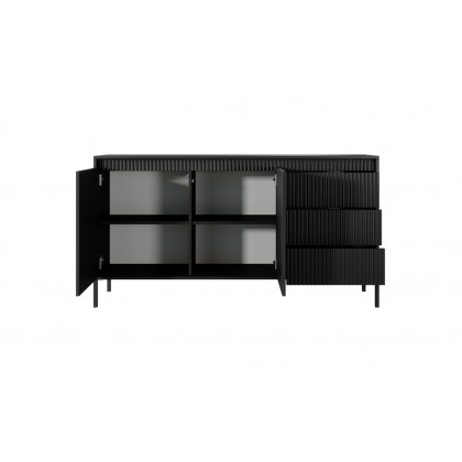 Комод Perfect Home Сенсо / Senso 2-дверний з 3 шухлядами 2D3S/153 Чорний