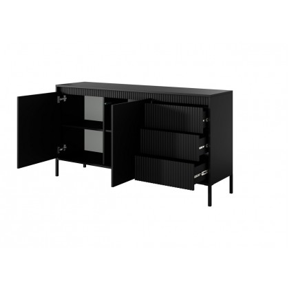 Комод Perfect Home Сенсо / Senso 2-дверний з 3 шухлядами 2D3S/153 Чорний