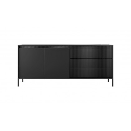 Комод Perfect Home Сенсо/Senso 2-дверный с 3 ящиками 2D3S/187 Черный
