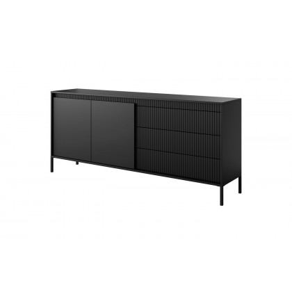 Комод Perfect Home Сенсо/Senso 2-дверный с 3 ящиками 2D3S/187 Черный