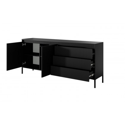 Комод Perfect Home Сенсо/Senso 2-дверный с 3 ящиками 2D3S/187 Черный