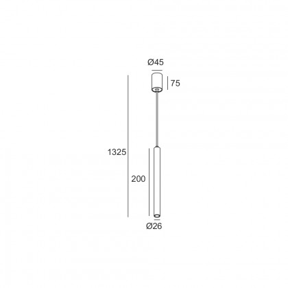 Подвесной светильник RHL7728 3W BK 4000K