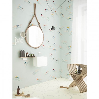 Дизайнерские обои "Бассейн" / wallpaper bathroom
