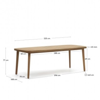 Вуличний столик MASET 225 см