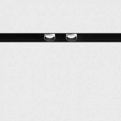 Светильник прожекторного типа IN_LINE TUB XS A 22 X2, D22mm, H23mm, LED 2х2W, 3000К, белый (06.2221.4.930.WH)