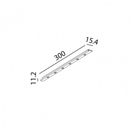 Светильник линейный MINI_LINE42 COMFORT 300, L300mm, W15,4mm, H11,2mm, CREE 4 W, 390 Lm, 3000K, 30°, CRI>90, IP 20, белый (07.3001.4.930.WH)