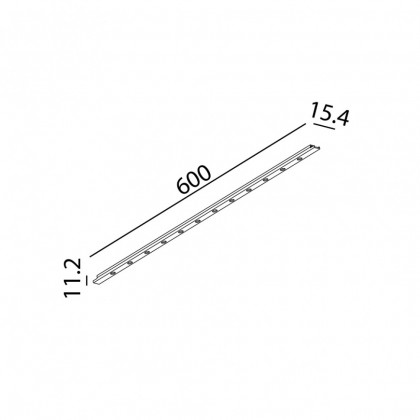 Світильник лінійний MINI_LINE42 COMFORT 600, L600mm, W15,4mm, H11,2mm, CREE 8W, 780 Lm, 3000K, 30 °, CRI> 90, IP 20, чорний (07.6001.8.930.BK)