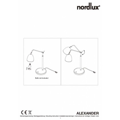 Настольная лампа Nordlux ALEXANDER 48635003