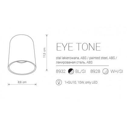 Точковий світильник Nowodvorski EYE TONE 8932