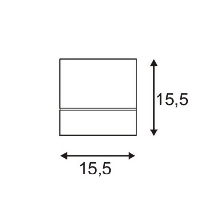 Світильник накладний KARDAMOD SQUARE ES111 SINGLE, білий